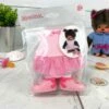 Vêtements Peluche Monchhichi Kiki - Tutu Et Chaussons De Danse Roses 1 Vêtements Peluche Monchhichi Kiki - Tutu Et Chaussons De Danse Roses -cadeaux boutique mon chhichi vetement danse