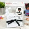 Vêtements Peluche Monchhichi Kiki - Kimono Judo Ceinture Noire 2 Vêtements Peluche Monchhichi Kiki - Kimono Judo Ceinture Noire -cadeaux boutique mon chhichi vetement karate