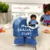 Vêtements Peluche Monchhichi Kiki - Maillot Bleu "Mon Chhichi Club" Et Baskets -cadeaux boutique mon chhichi vetements sport