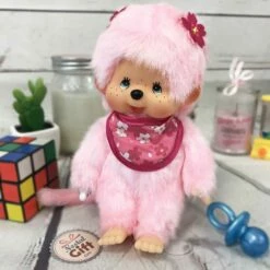 Peluche Monchhichi Kiki Rose - Sakura (20 Cm) -cadeaux boutique monchhichi fille rose 1