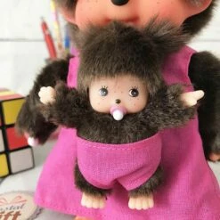 Peluche Monchhichi Kiki -Maman Et Bébé (20 Cm) -cadeaux boutique monchhichi maman bebe 3