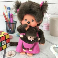 Peluche Monchhichi Kiki -Maman Et Bébé (20 Cm) -cadeaux boutique monchhichi maman bebe 4