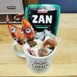 MUG "mon Copain D'amour " Bonbons Rétro 60 - Cadeau Copain 10 MUG "mon Copain D'amour " Bonbons Rétro 60 - Cadeau Copain -cadeaux boutique mug bonbons 60 copain haut