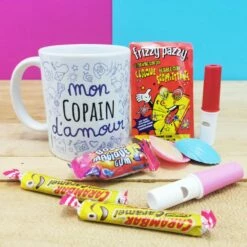 MUG "mon Copain D'amour " Bonbons Rétro 80 - Cadeau Copain -cadeaux boutique mug bonbons 80 copain