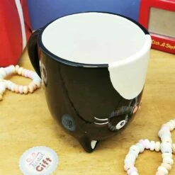 Mug Chat 3D 540 Ml En Céramique - Upside Down - Cadeau Halloween -cadeaux boutique mug chat haut