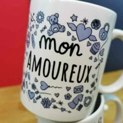 Mug Duo "Mon Amoureux(se)" -cadeaux boutique mug duo amoureux homme zoom1