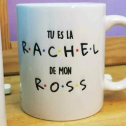Mug Duo "Tu Es La Rachel De Mon Ross" -cadeaux boutique mug duo rachel ross zoom2