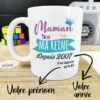 Mug Personnalisé - Maman Tu Es Ma Reine -cadeaux boutique mug maman mareine personnalise
