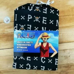 One Piece - Housse De Couette Luffy Et Drapeau - 140 X 200 Cm -cadeaux boutique new discount housse de couette one piece