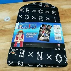 One Piece - Housse De Couette Luffy Et Drapeau - 140 X 200 Cm -cadeaux boutique new discount housse de couette one piece arriere