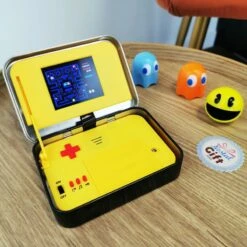 Pac Man Console De Jeu Portable -Arcade In A Tin -cadeaux boutique pac man boite metal ouvert