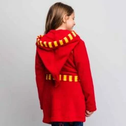 Harry Potter - Peignoir Pour Enfant - Ecole De Sorcellerie Et De Magie -cadeaux boutique peignoir hp fille dos