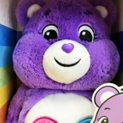 Peluche Bisounours Violet (30 Cm) - Tougentille -cadeaux boutique peluche bisounours tougentille toute douce 2