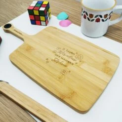 Planche à Découper En Bois Prénom Personnalisable - "La Plus Merveilleuse Des Mamans" -cadeaux boutique planche a decouper maman merveilleuse 2