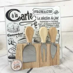 Planche à Fromage Et 3 Ustensiles