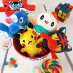 Pokémon - Peluche Porte-clés Otaquin (9 Cm) -cadeaux boutique porte clef peluche pince sac pokemon gamme