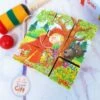 Boîte Puzzle De Cubes- Contes (9 Pièces ) -cadeaux boutique puzzle bois cubes multifaces goki contes enfant bebe
