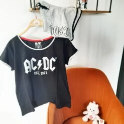AC/DC - Ensemble De Pyjamas Short Pour Femme -cadeaux boutique pyjama acdc 4