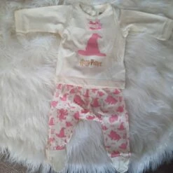 Harry Potter - Vêtement Bébé Rose -cadeaux boutique pyjama harry potter bebe rose