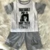 Harry Potter - Pyjama Avec T-shirt Et Short (gris Et Blanc) Pour Enfant -cadeaux boutique pyjama harry potter gris