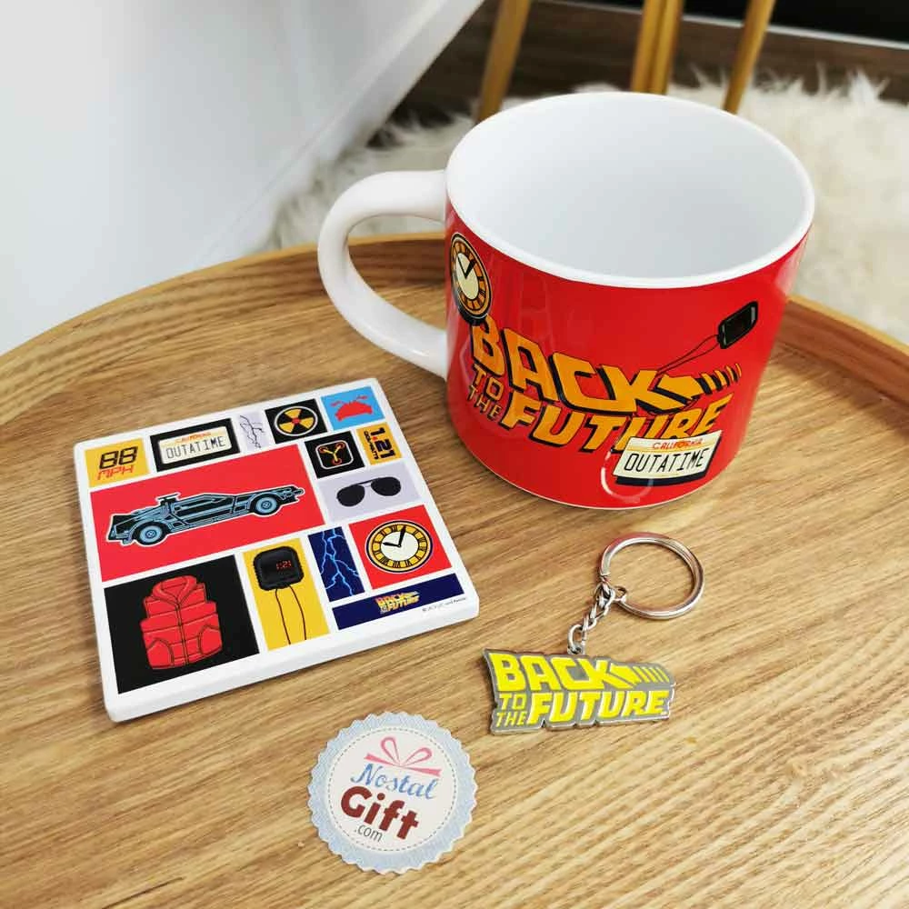 Retour Vers Le Futur - Set 3 Pièces - Mug, Sous-verre Et Porte-clé 6 Retour Vers Le Futur - Set 3 Pièces - Mug, Sous-verre Et Porte-clé – Image 4