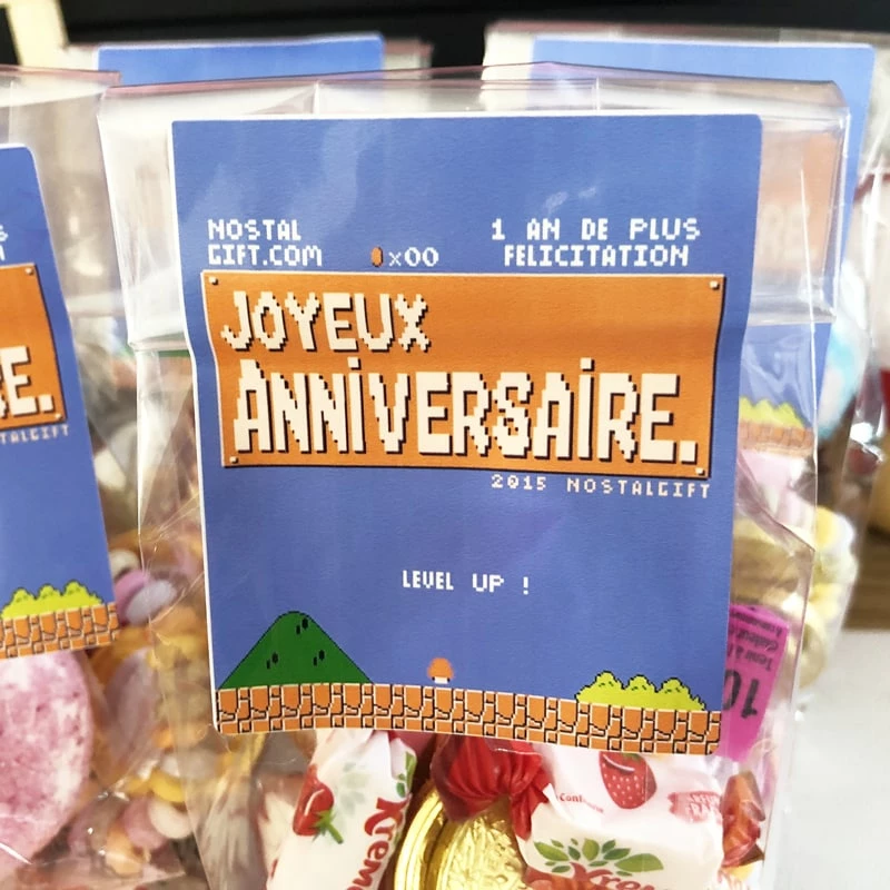 5 Sachets De Bonbons Enfant - Joyeux Anniversaire - Jeu Vidéo 4 5 Sachets De Bonbons Enfant - Joyeux Anniversaire - Jeu Vidéo – Image 2
