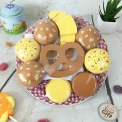 Jeux En Bois - Corbeille Du Petit-déjeuner