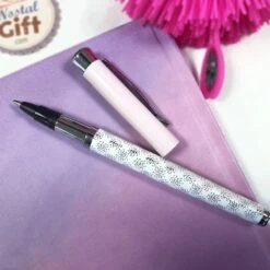 Stylo Bille à Encre UPPSALA Par Oberthur -cadeaux boutique stylo bille uppsala rose clair 2 1
