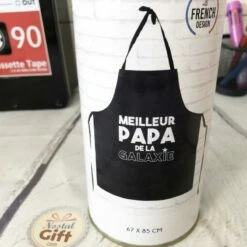 Tablier Pour Adulte - Meilleur Papa De La Galaxie -cadeaux boutique tablier meilleur papa noir
