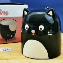 Mug Chat 3D 540 Ml En Céramique - Upside Down - Cadeau Halloween