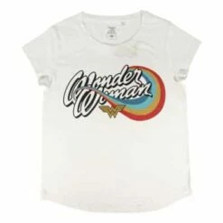 Wonder Woman - T-shirt Blanc Femme -cadeaux boutique tee shirt wonder woman 3