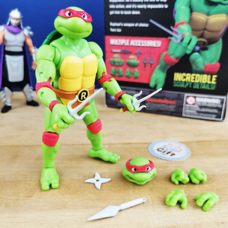Tortues Ninja - Figurine Raphael 13 Cm 3 Tortues Ninja - Figurine Raphael 13 Cm
