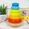 Tour à Empiler - Arc-en-ciel (12 Cm) -cadeaux boutique tour a empiler arc en ciel