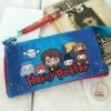 Trousse Bleu Avec 3 Compartiments - Harry Potter -cadeaux boutique trousse harry potter cartoon 01